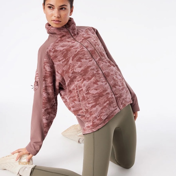 Outdoor Voices | Unisex PrimoFleece Full Zip Deep Taupe Cloud | SzM NWT - Picture 1 of 10